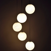 Vintage five-globe ceiling lamp 1960