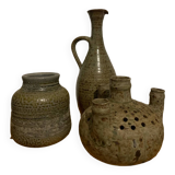 Lot Gres Vintage Ceramic Faience circa 1960