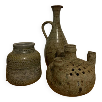 Lot Gres Vintage Ceramic Faience circa 1960