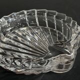 Vintage crystal shell ashtray