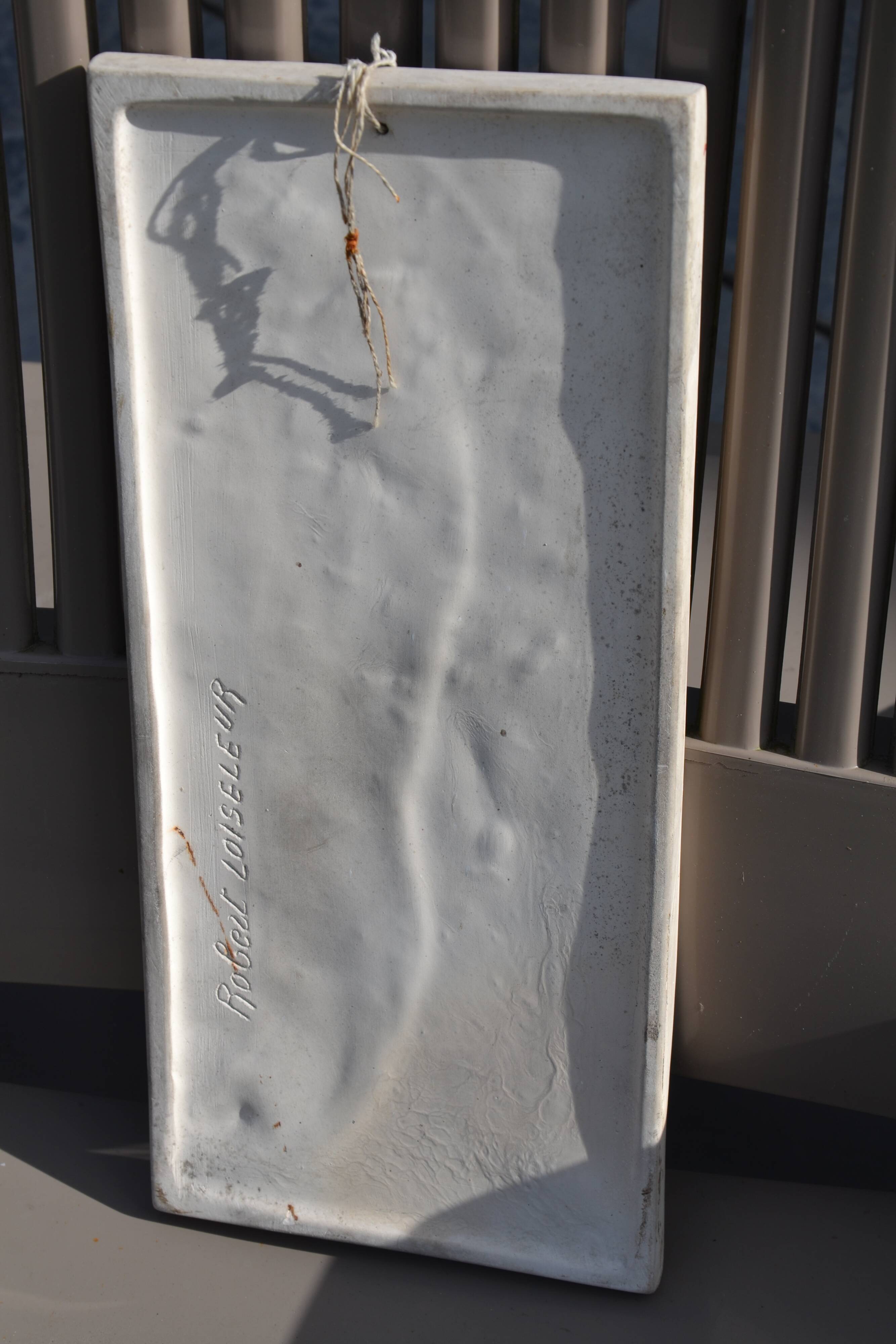 Robert Loiseleur ceramic wall plaque, 1950s-60s