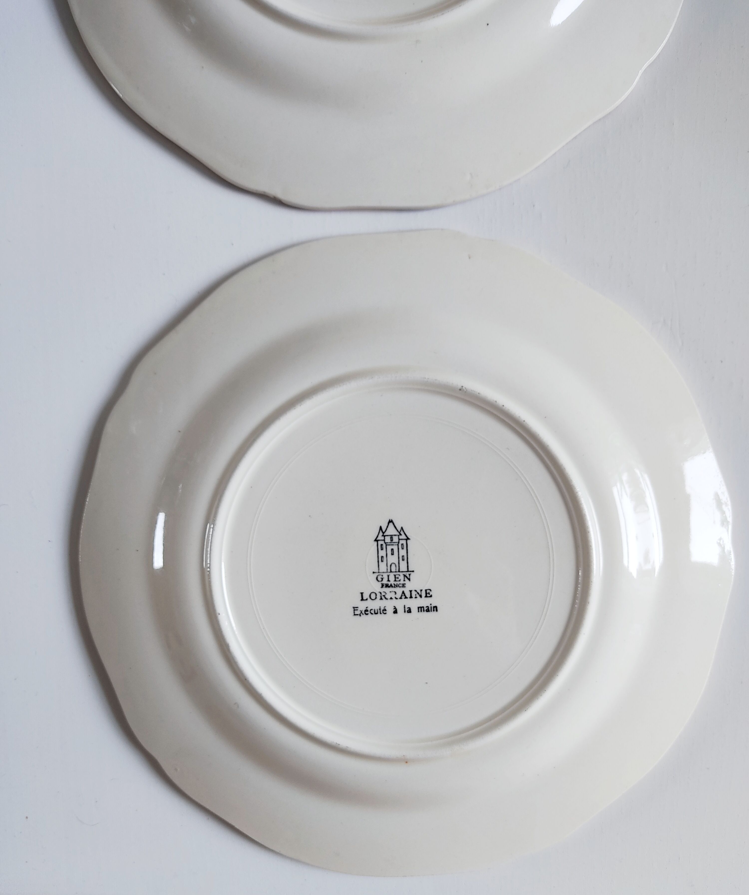 Pair of Gien plates