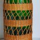XL bottle lamp foot dressed in rattan 50s