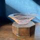Coupe en verre de Murano rose pâle – design forme libre