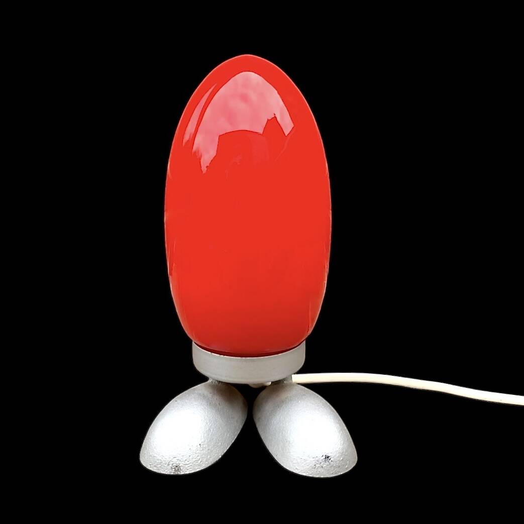 Vintage Fjörtön / Dino Egg red lamp - Tatsuo Konno for IKEA — 90s