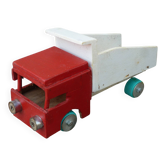 Camion en bois jouet vintage fabrication artisanale