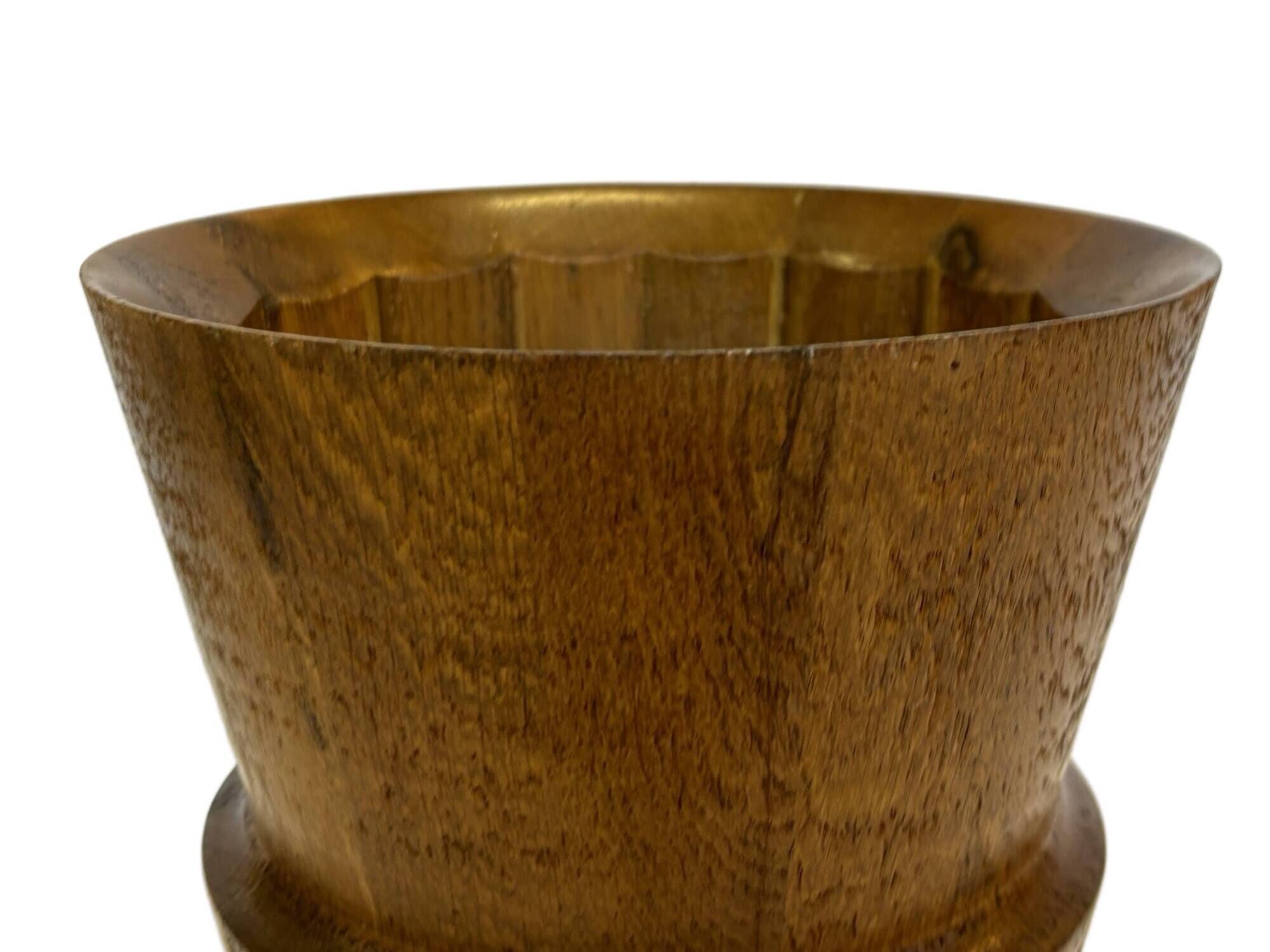 Vintage umbrella holder wooden basket storage 1960 minimalist design