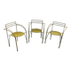 3 "Silver Moon" chairs by Pascal Mourgue for Fermob, 1985