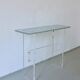 Sculptural glass and lucite console table | Italy | 1980s