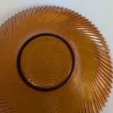 Amber striped fruit bowl