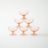 Set of dessert bowls, Italian design, 1970s, production: Italy