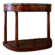 Half-moon console walnut period empire early nineteenth century