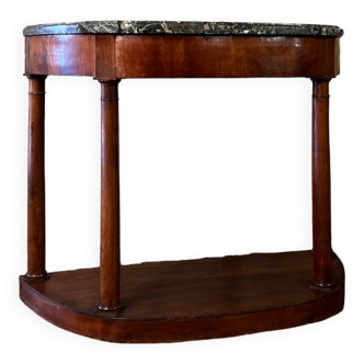 Half-moon console walnut period empire early nineteenth century