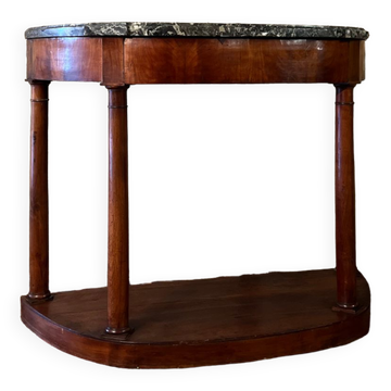 Half-moon console walnut period empire early nineteenth century