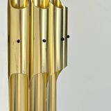 Vintage bent karlby "pan" wall lamp, brass, lyfa denmark 1960