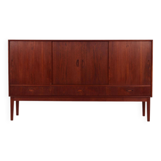 Teak highboard, Danish design, 1970s, production: Denmark