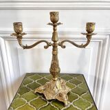 3-light gold candlestick