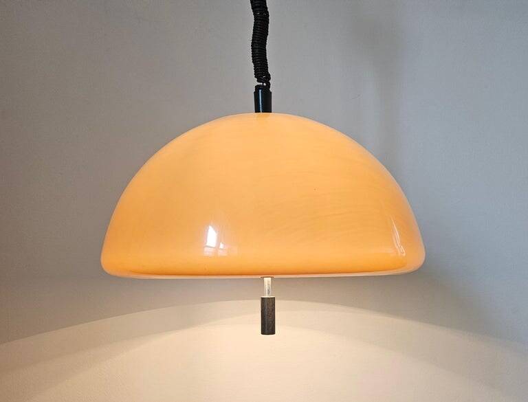 Midcentury Rare Pendant Guzzini, Luigi Massoni, Italy, 1970s