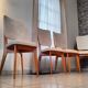 5 chaises scandinave 1960