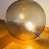Large smoked glass globe blade