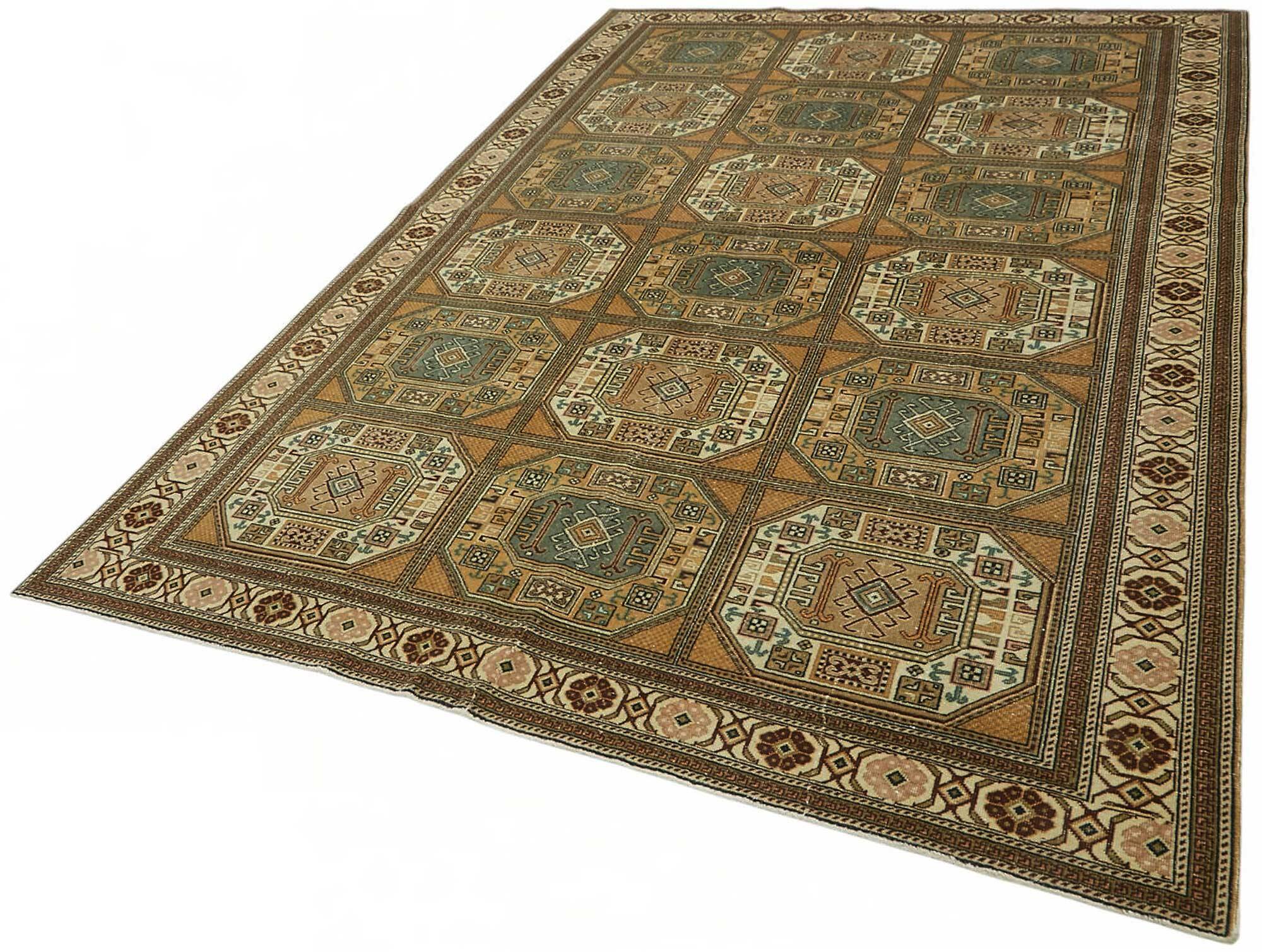 Turkish Wool Vintage Kayseri Rug 197 cm x 290 cm