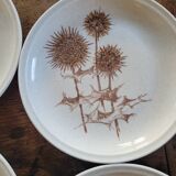 Stoneware Plates – Thistle Decor – Circa 1970