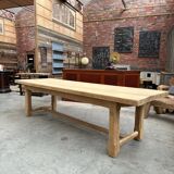 Very large solid oak farm table