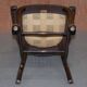 Chaise de capitaine anglaise antique édouardienne en chêne Ralph Johnson
