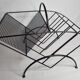 Vintage magazine holder in steel and perforated metal
