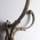 Patère double bronze porte manteau chapeau 4 crochets ancienne