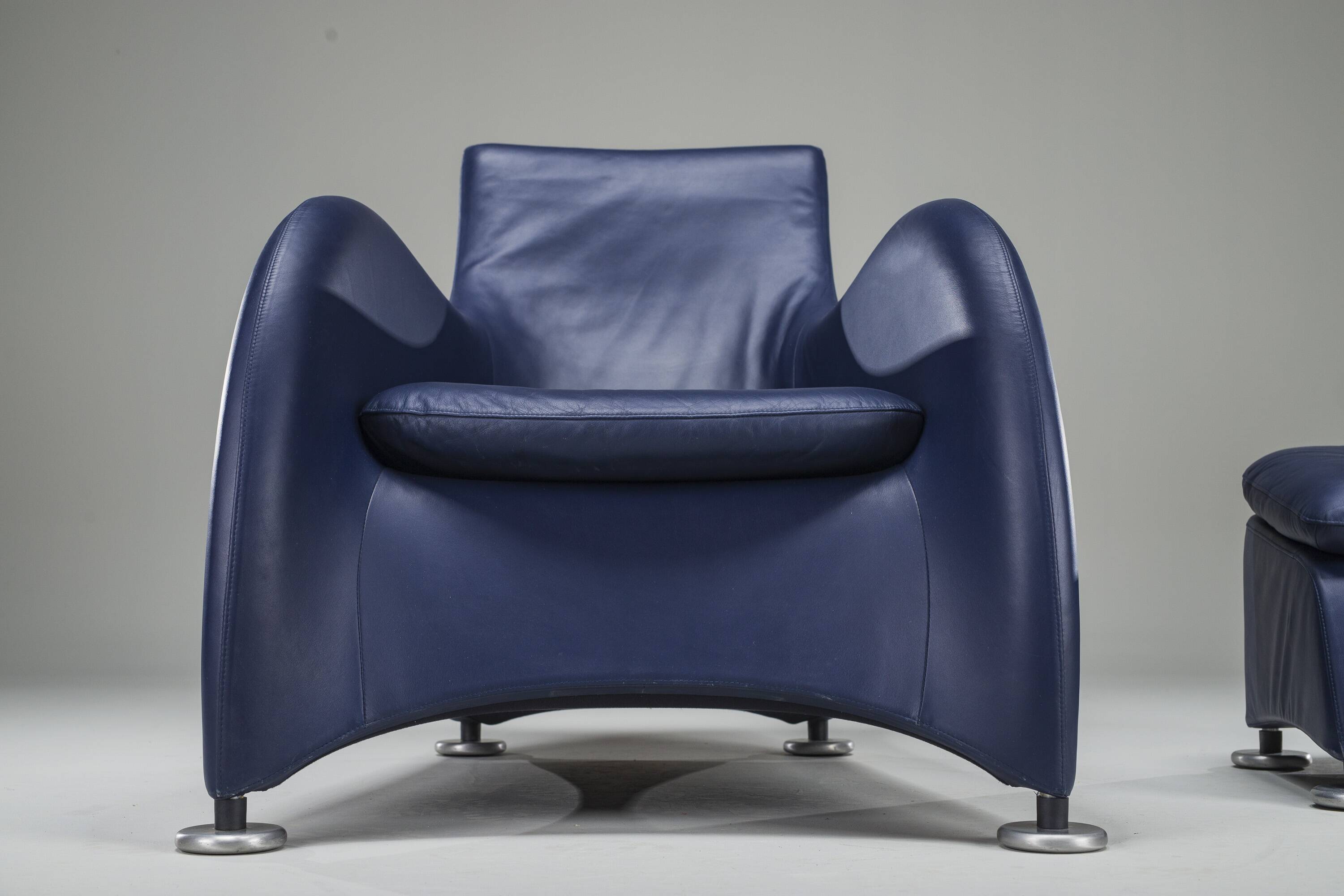 Set of Loge Lounge Chair & Ottoman by Gerard Van Den Berg for Montis, 1990s