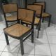 Suite de 4 chaises en cannage Baumann vintage 1970