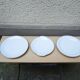 3 Antique Round Dishes - Rheinpfalz Hartporzellan Germany