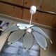 Daisy suspension shortbread glass and vintage brass
