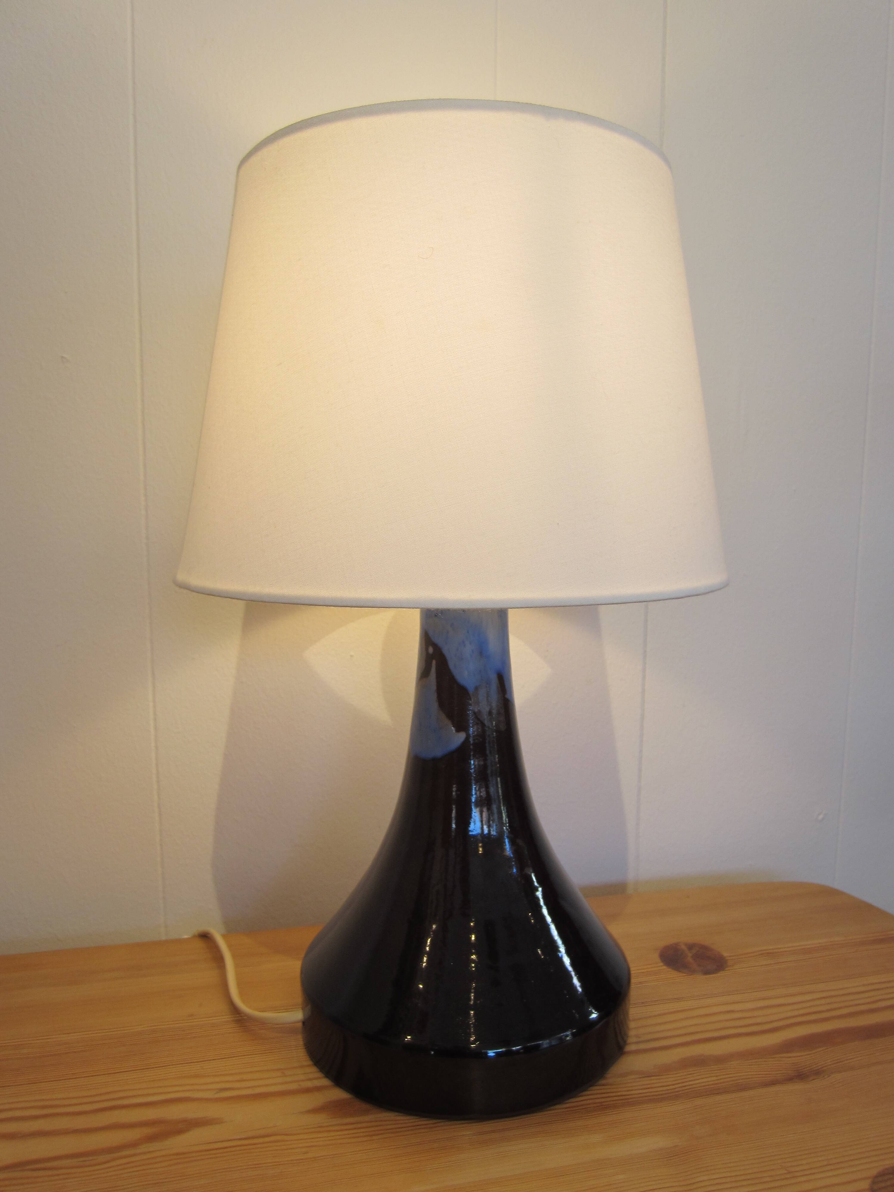 Scandinavian ceramic lamp by Laholm Keramik