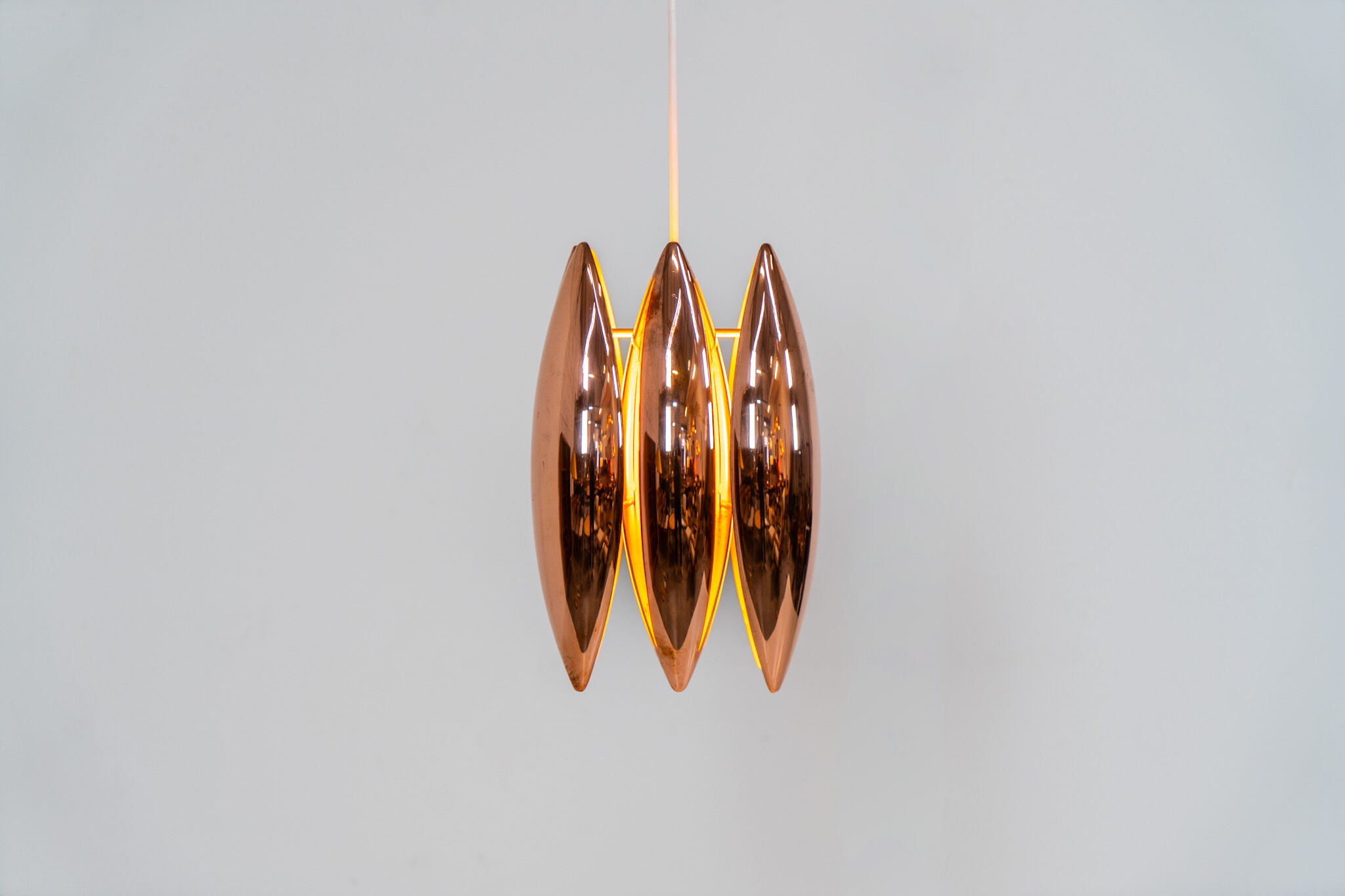 Copper “Kastor” pendant by Jo Hammerborg