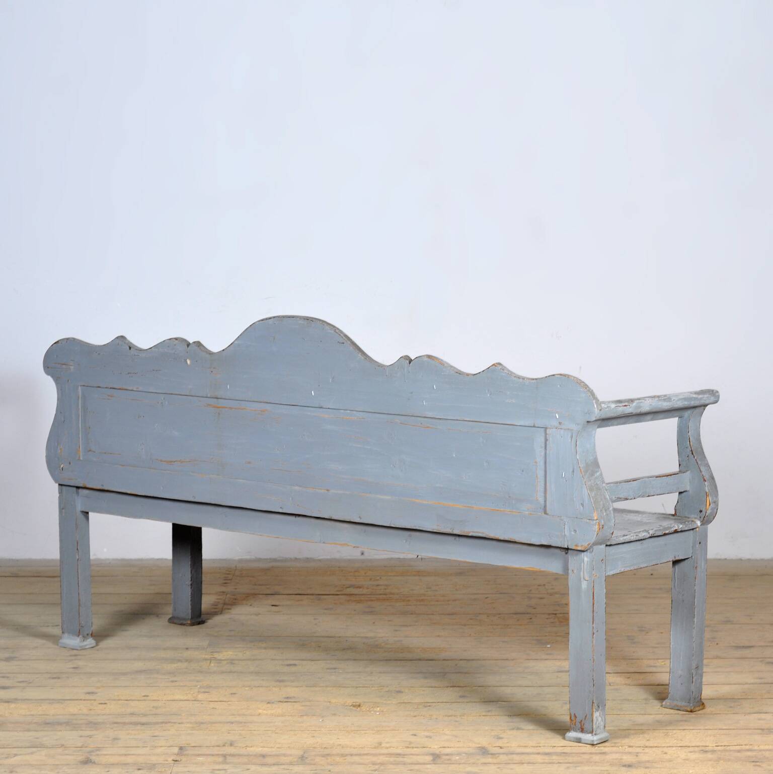 Antique Hungarian pine bench, circa 1900
