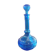 Vintage blue fluted decanter