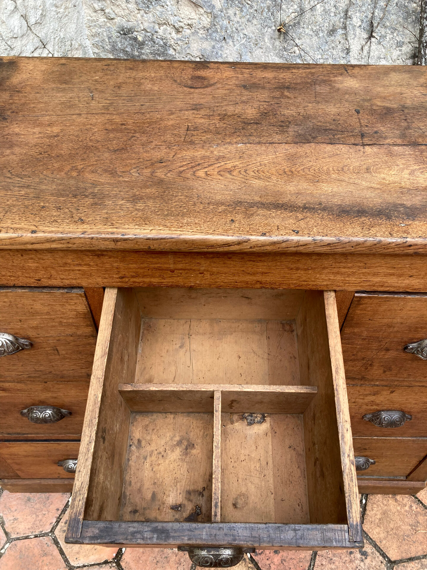 Meuble de métier ancien 9 tiroirs