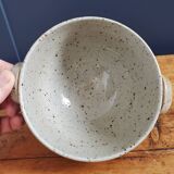 Large signed stoneware bowl