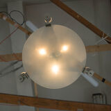 Machine age / functionalism chandelier, 1930s, restored