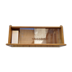 Rattan glazed shelf vintage design storage