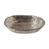 Silver metal table bread basket