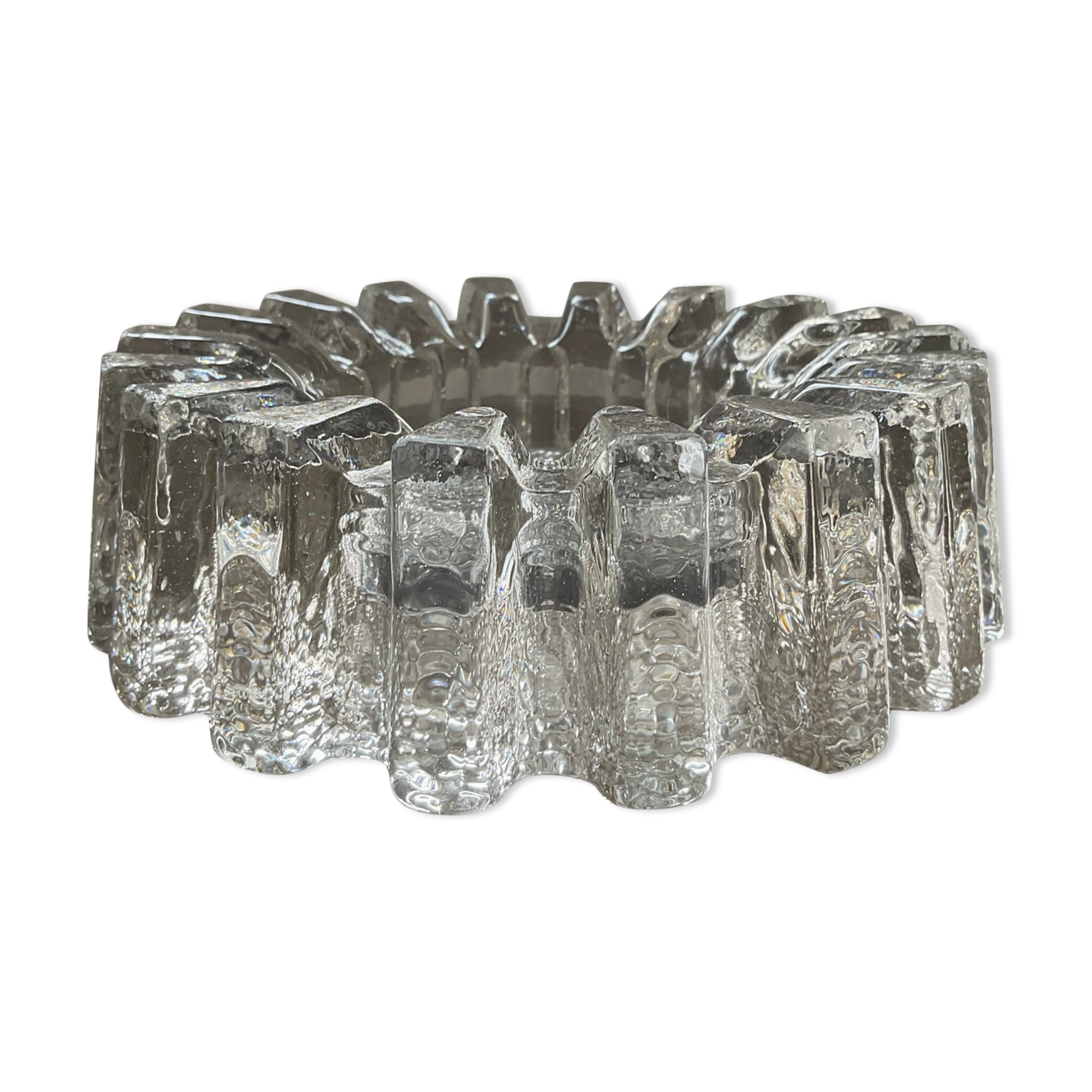 Vintage molded glass pocket vacuum