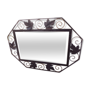 Miroir art deco fer forgé