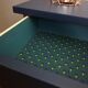 Pair of 60s night blue bedside
