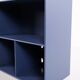Montana bookcase – blue – 4 shelves
