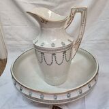 Water broc, iron earth bowl 1920 Gien