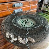 Old vintage metal basket