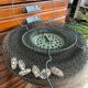 Old vintage metal basket